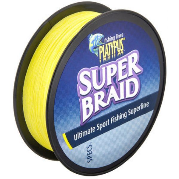 Platypus Super Braid Fishing Line - 10 lb X 100 yd - Yellow