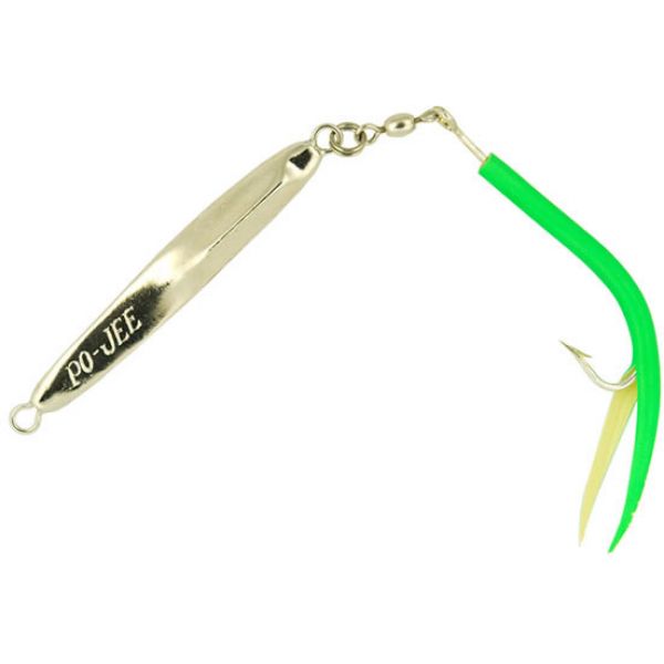 Point Jude Lures Pojee Tube Tail 2.5 oz - Fluorescent Green Tail