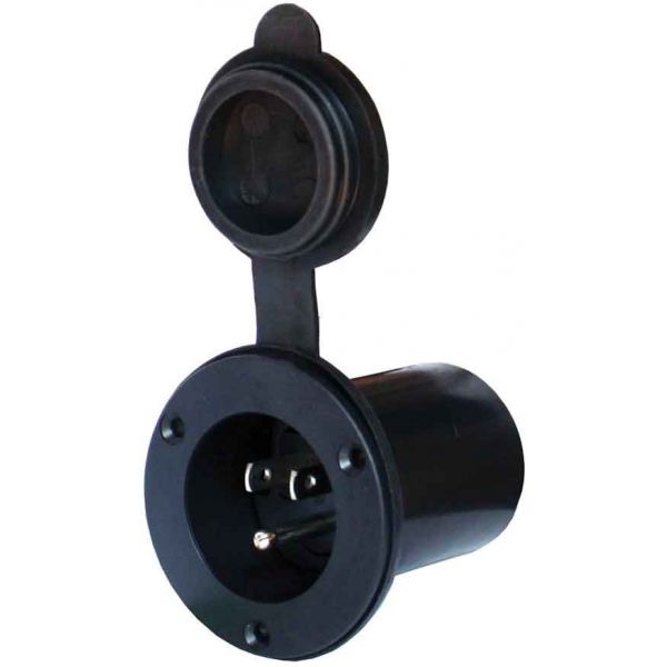 Powermania 10501 AC Plug Port - Black