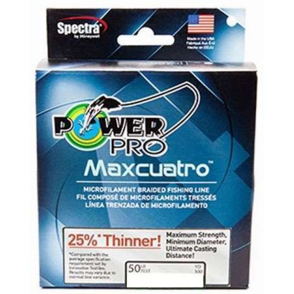 PowerPro Maxcuatro Braided Fishing Line White - 50lb - 300yd