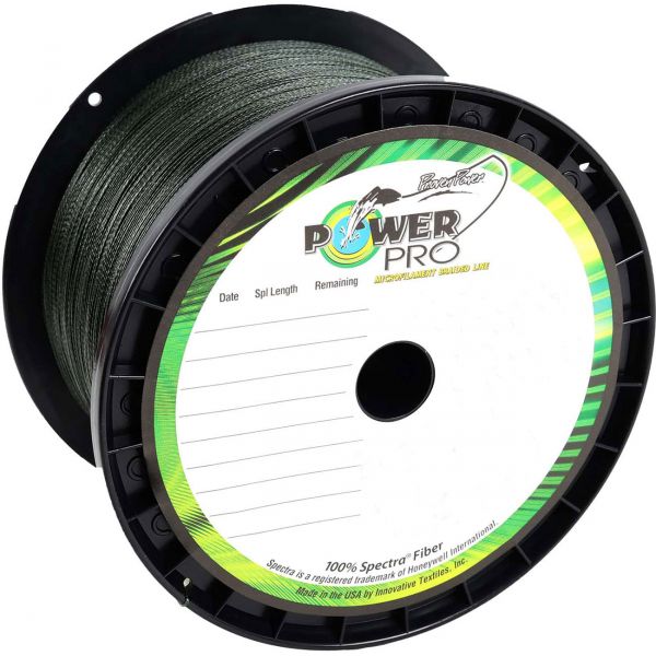 PowerPro Braided Spectra Fiber Fishing Line Moss Green 100LB 1500 Yds