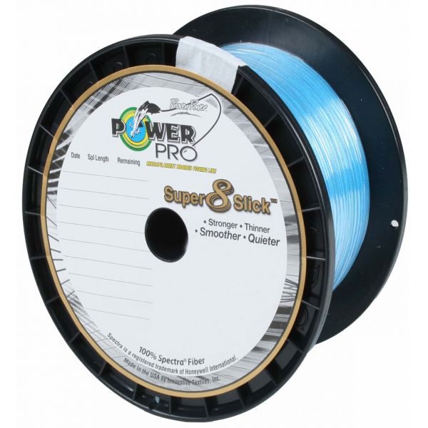 PowerPro Super Slick Braided Line 10lb 1500yds Marine Blue