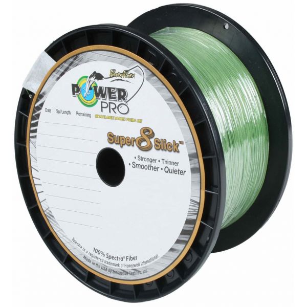 PowerPro Super Slick Braided Line 10lb 1500yds Aqua Green