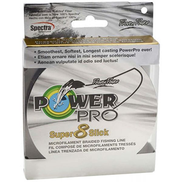 PowerPro Super Slick Braided Line 15lb 150yds Timber Brown