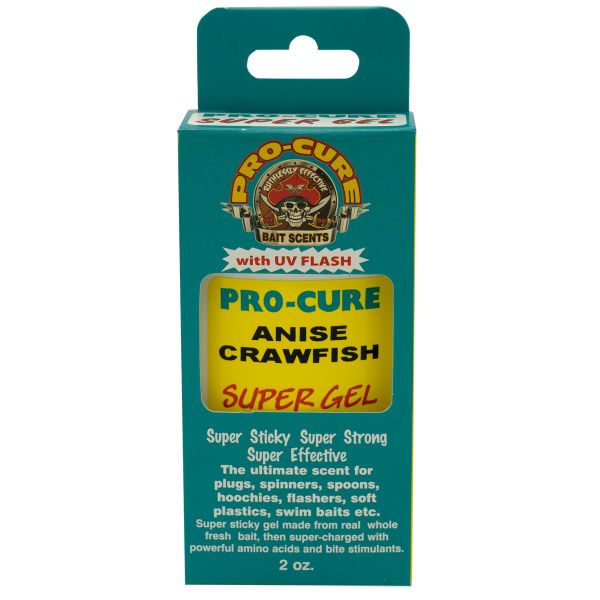 Pro-Cure Bait Super Gel - 2 oz. Anise Crawfish