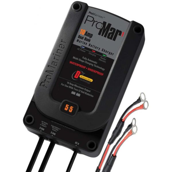 ProMariner 31410 ProMar 1 Dual Bank Marine Battery Charger