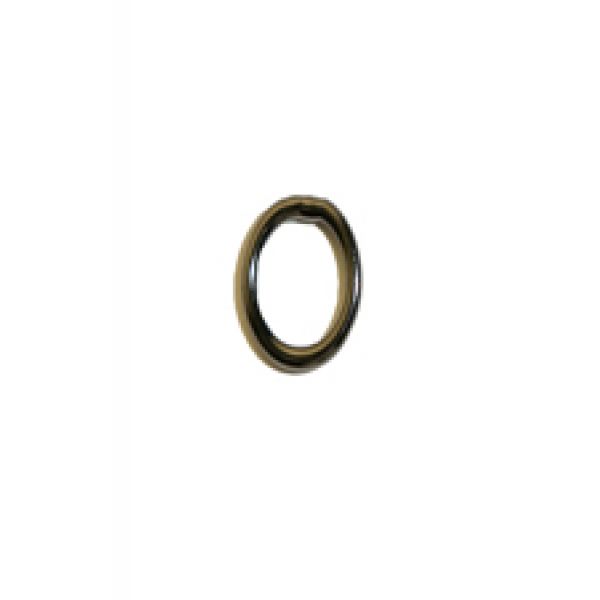 Quick Rig Stainless Steel Welded Rings #3 Black Nickel 100# 15 Pack