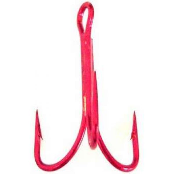 Quick Rig Ziggy Treble Hooks 1/0, 2, 4 Bleeding 100 Pack - Size 1/0