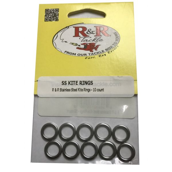 R&R KR9 Stainless Steel Kite Rings - 9 mm