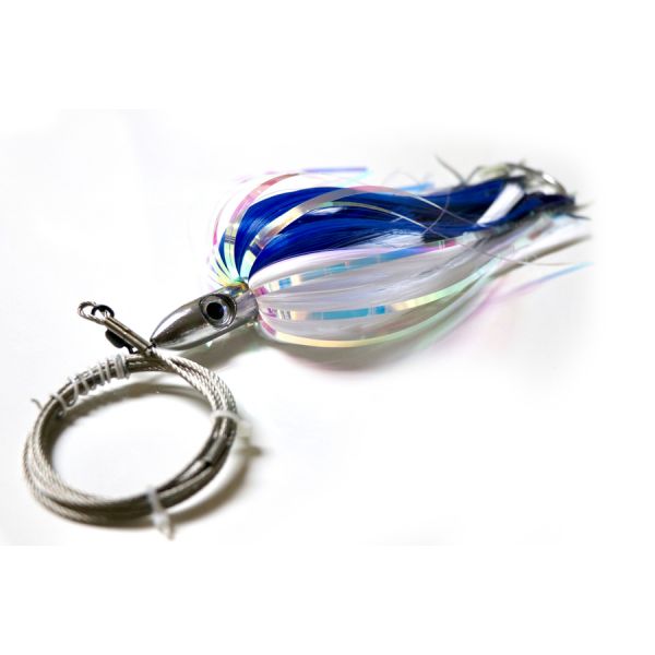 R&R WMSRBLCL10 Wahoo Magnet Sr. Pre-Rigged Trolling Lure - Blue/Clear