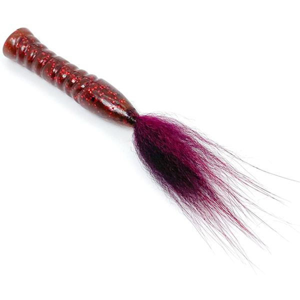 Rabid Baits Fox Tail Ned Rig Bait - 3in - Monster Ruby Red