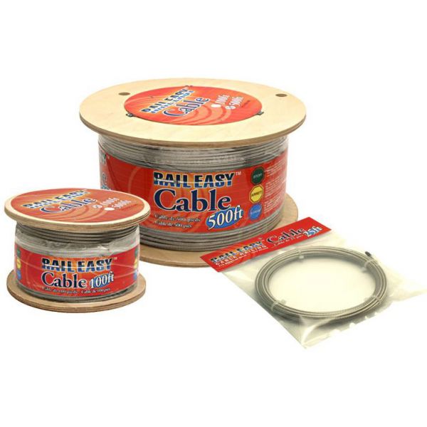 RailEasy C0978-4025 5/32in Cable 316L 25ft Reel