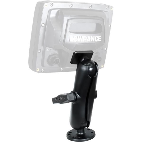 RAM Double Ball Mount for Lowrance Elite-5/7 Ti - C Size - 1.5 in.