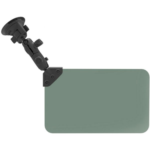 RAM Suction Cup Mount w/ Dark Green Sun Visor - 50% Tint