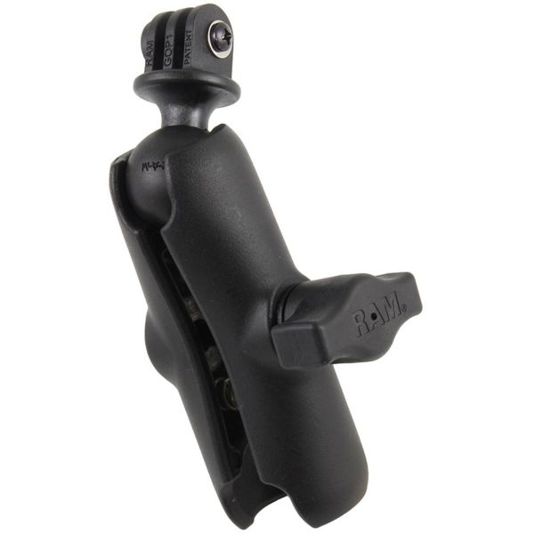 RAM GoPro Hero Adapter with Double Socket Arm