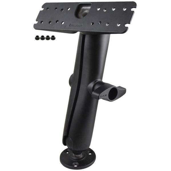 RAM Marine Electronics Mount - Long Arm - Gimbal Brackets Under 15lbs