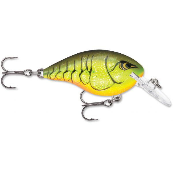 Rapala Dives To Crankbait Lure - DT04 CRTBC Chartreuse Rootbeer Crawdad