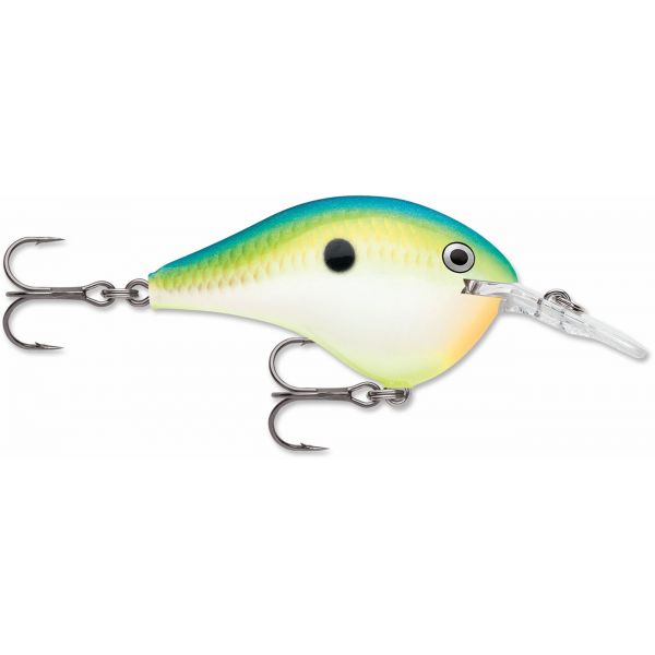 Rapala Dives To 14 "Chartreuse Rootbeer Crawdad"