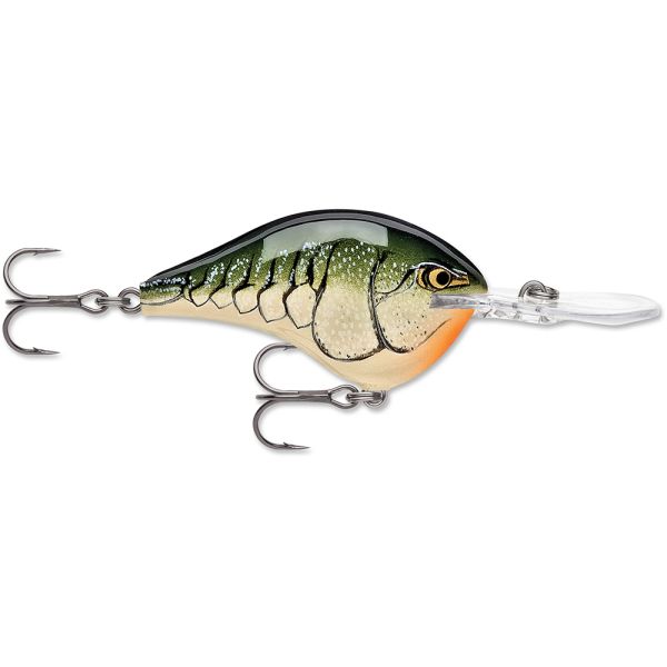 Rapala Dives-To Crankbait Lures DT08 - Olive Green Crawdad