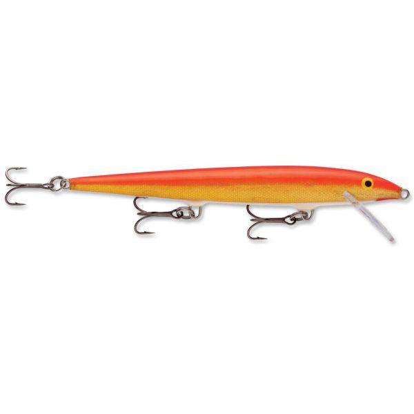 Rapala F18 Original Floating Lure - GFR Gold Fluorescent Red