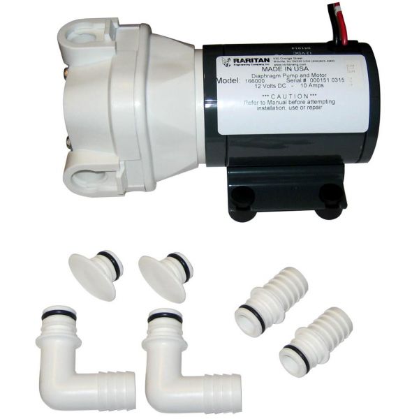 Raritan 166000 Diaphragm Intake Pump - 12VDC