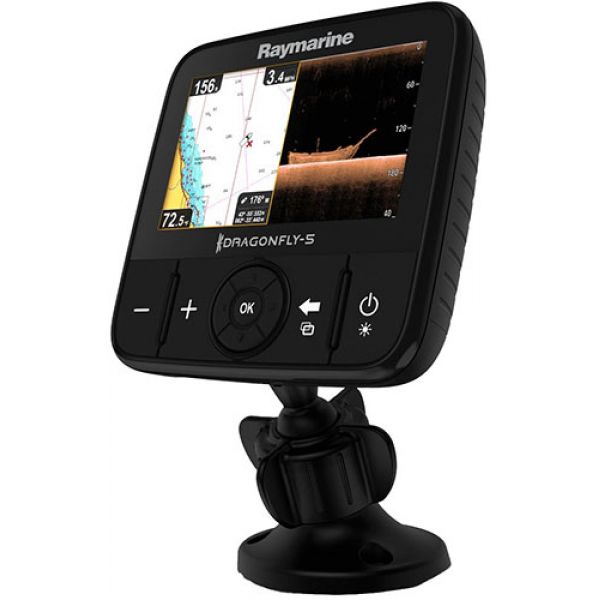 Raymarine Dragonfly 5PRO Gold Combo w/ Ducer & Navionics Gold Charts