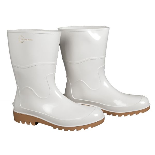 RDI Footwear 11in PVC Boot - White/Tan Sole - 10