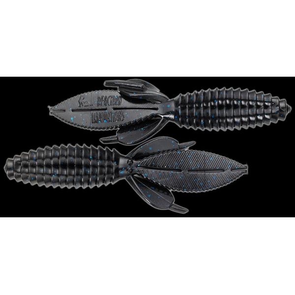 Reaction Innovations Sweet Beaver Bait - Black/Blue Flake 10pk