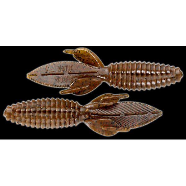 Reaction Innovations Sweet Beaver Bait - Green Pumpkin Red 10pk