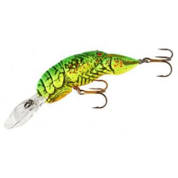 Rebel D74 Big Craw 2 5/8in Crankbait 434 Chartreuse Crawfish