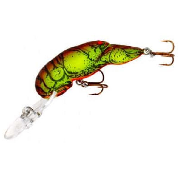 Rebel D76 Deep Wee Crawfish 2 3/8in Crankbait Chartreuse/ Brown