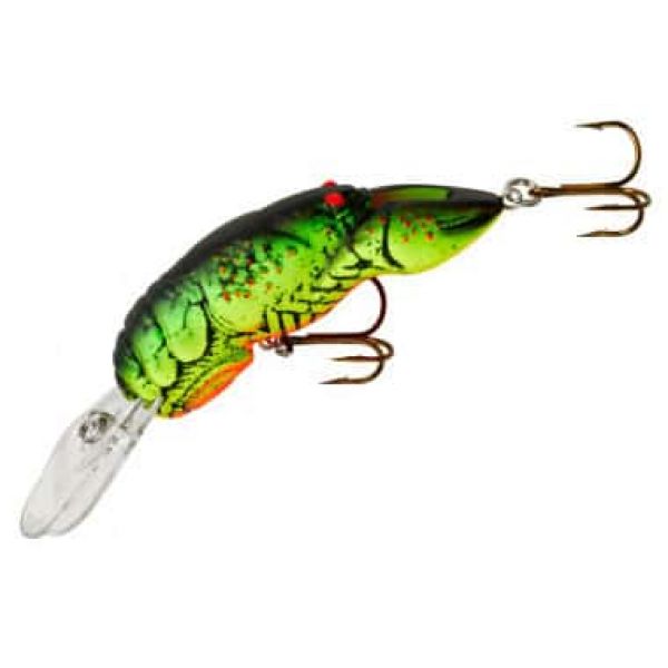 Rebel D77 Deep Teeny Wee Crawfish 1 1/2in Crankbait Chartreuse/Green