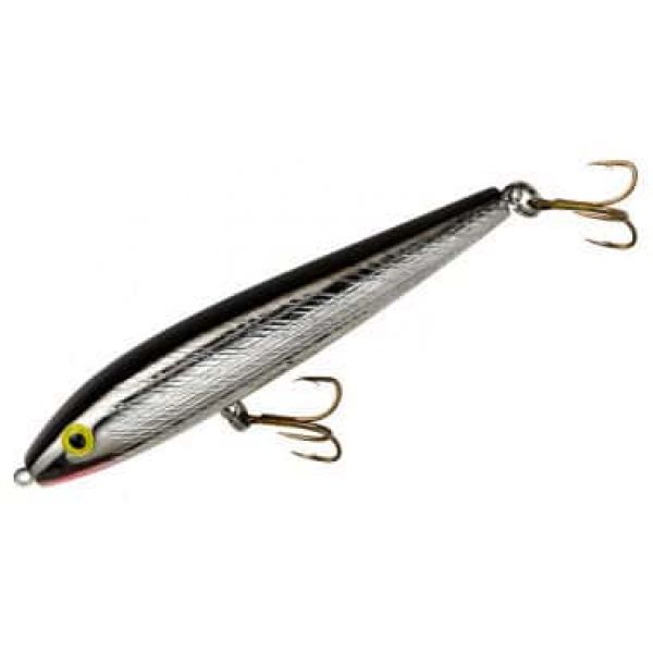 Rebel T100 Jumpin Minnow 3 1/2in Silver/Black