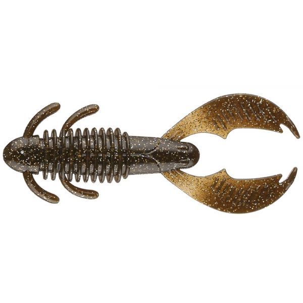 Reins Ax Craw Lure 3.5in - Green Pumpkin Silver