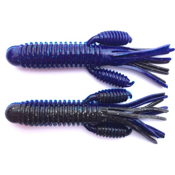 Reins Craw Tube Lure - Black Blue Laminate Silver