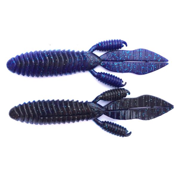 Reins Punchin Predator Lure - Black/Blue Laminate Silver