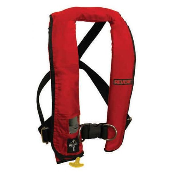 Revere Comfort Max Auto Inflatable PFD with ORC Harness Red