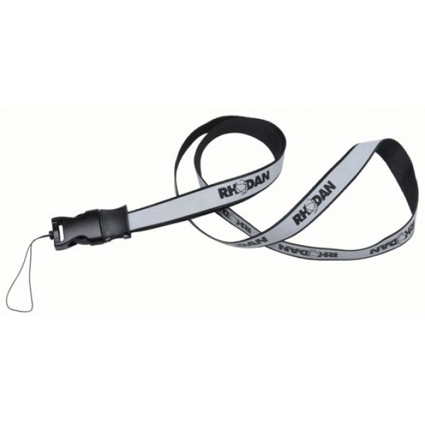 Rhodan Logo Lanyard w/ Reflective Strip - 30 in.