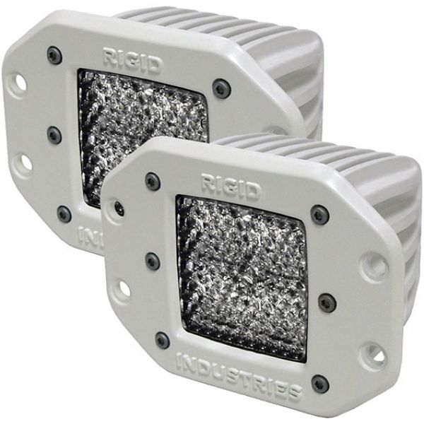 Rigid Industries 61251 Marine Dually Flush Mount Diffused Pair