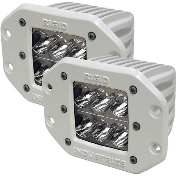 Rigid Industries 71211 Marine D2 Flush Mount Wide Pair