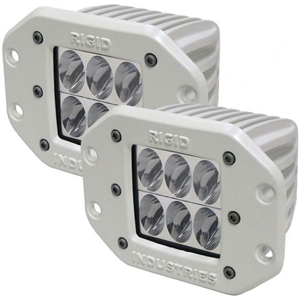 Rigid Industries 71231 Marine D2 Flush Mount Driving LED Pair