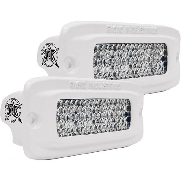 Rigid Industries 96551 Marine SR-Q Flush Mount Diffused Pair