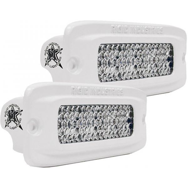 Rigid Industries 97551 Marine SR-Q2 Flush Mount Diffused Pair