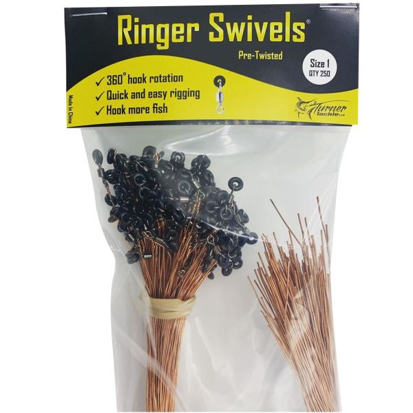 Ringer Swivels Pre-Twisted Swivels - Size 1 - 250pk