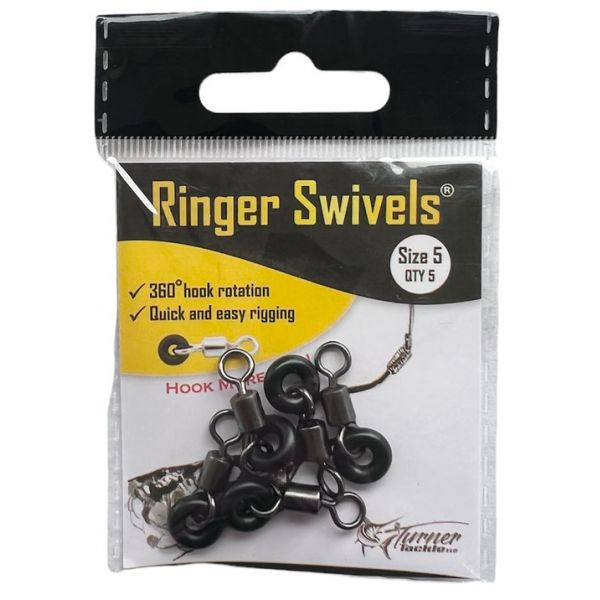 Ringer Swivels w/ O-ring - Size 5 - 5 Pack