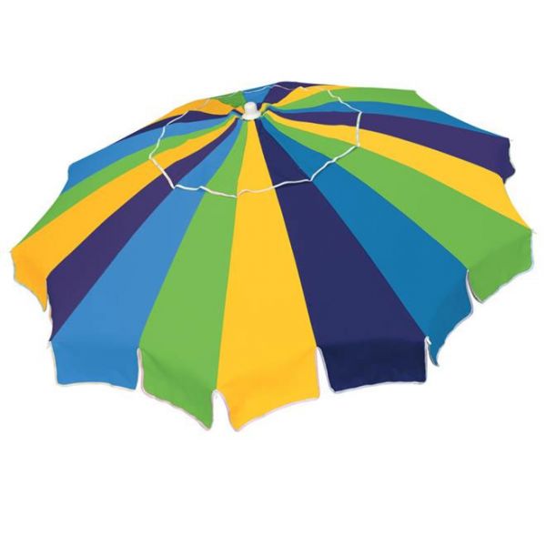 Rio Brands Sun Blocking Beach Umbrella w/Integrated Sand Anchor