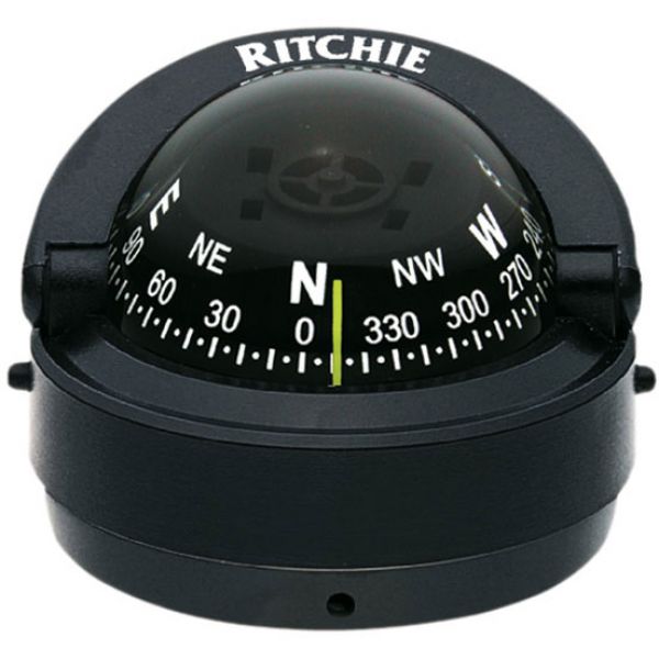 Ritchie S-53-CLM Explorer Compass - Surface Mount - Black