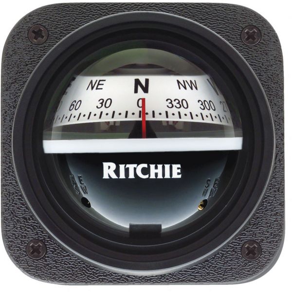 Ritchie V-537W Explorer Bulkhead Mount Compass - White Dial