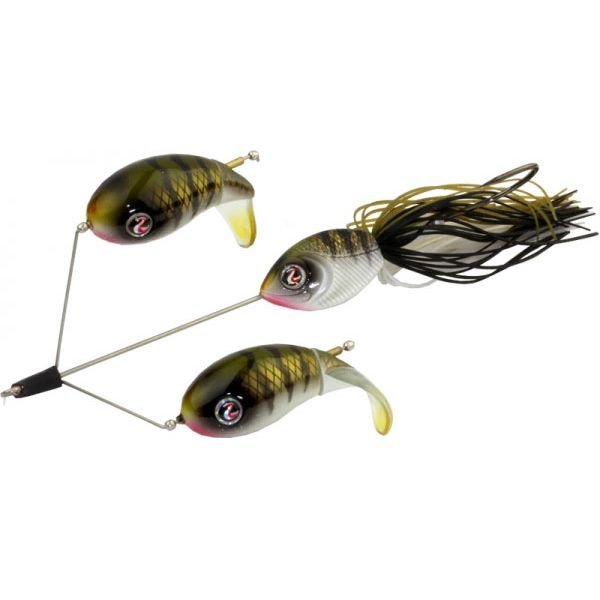 River2Sea Double Plopper Buzzbait Lure - Perch