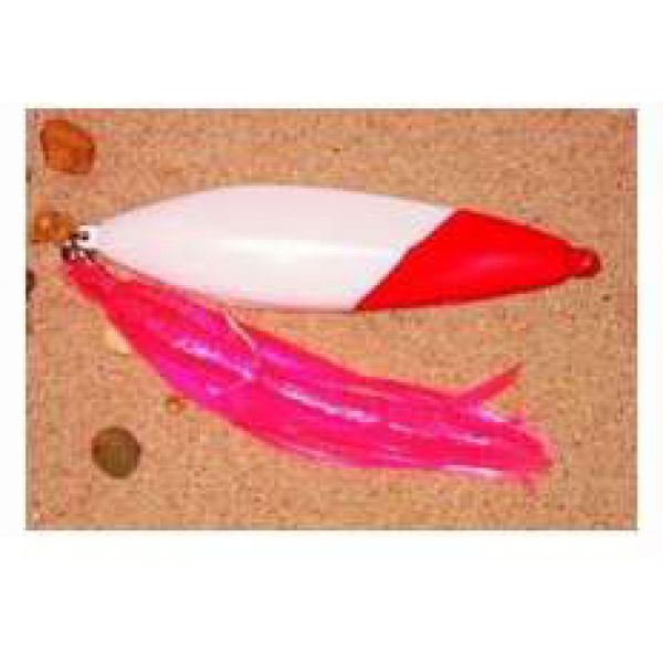 Roberts Lures Trollmaster Lure 3oz White/Red Stripe